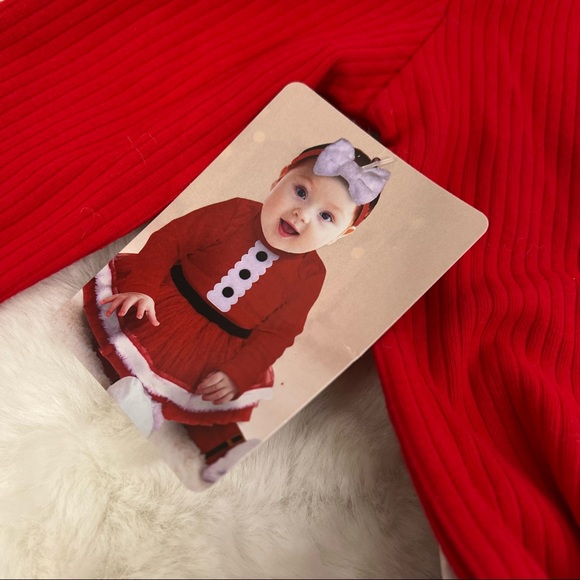 NEW Baby Essentials Baby Christmas 4 Piece Matching Santa Set Size 9M - Picture 2 of 7